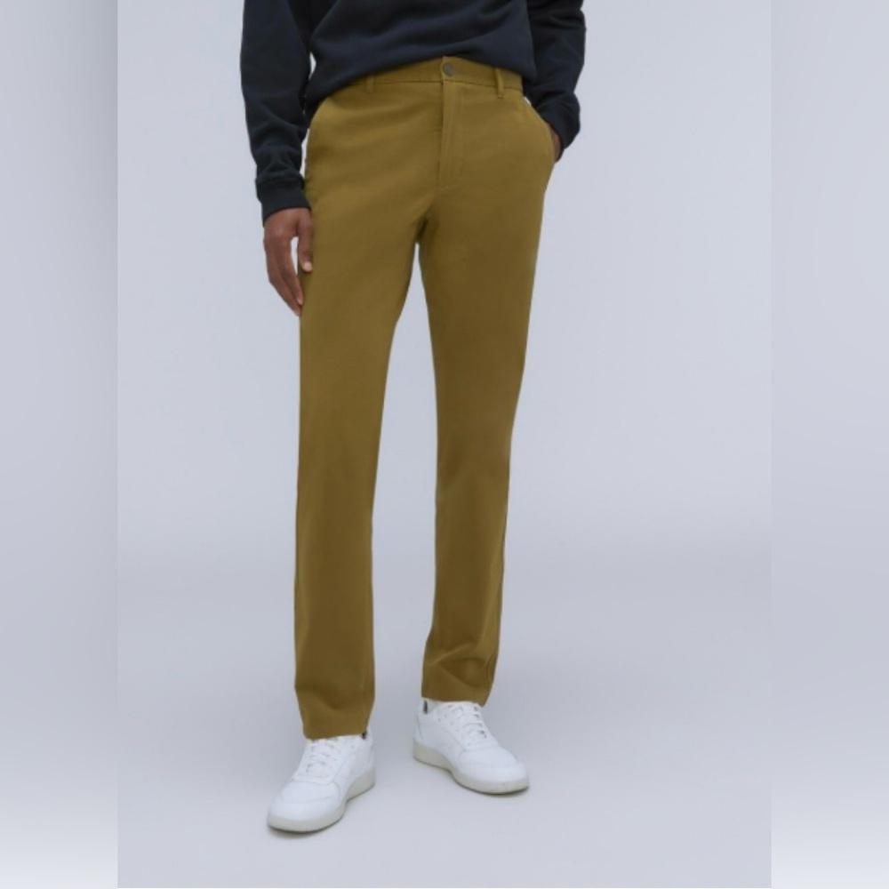 Everlane uniform fit Men’s Pants 32/30 Green/‎ Brown Preppy Classic Slim Fit